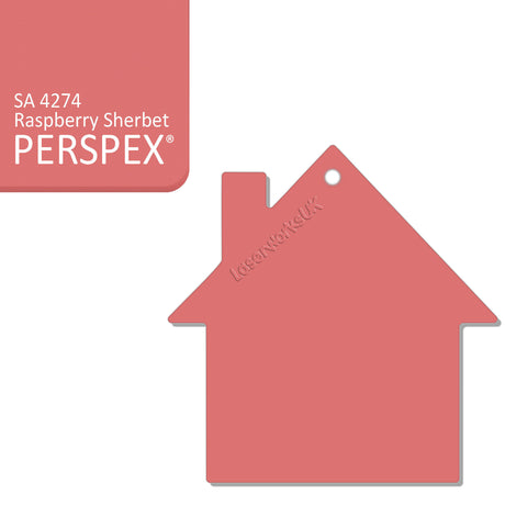 Acrylic New Home Keyring - Acrylic House Blank - Laserworksuk