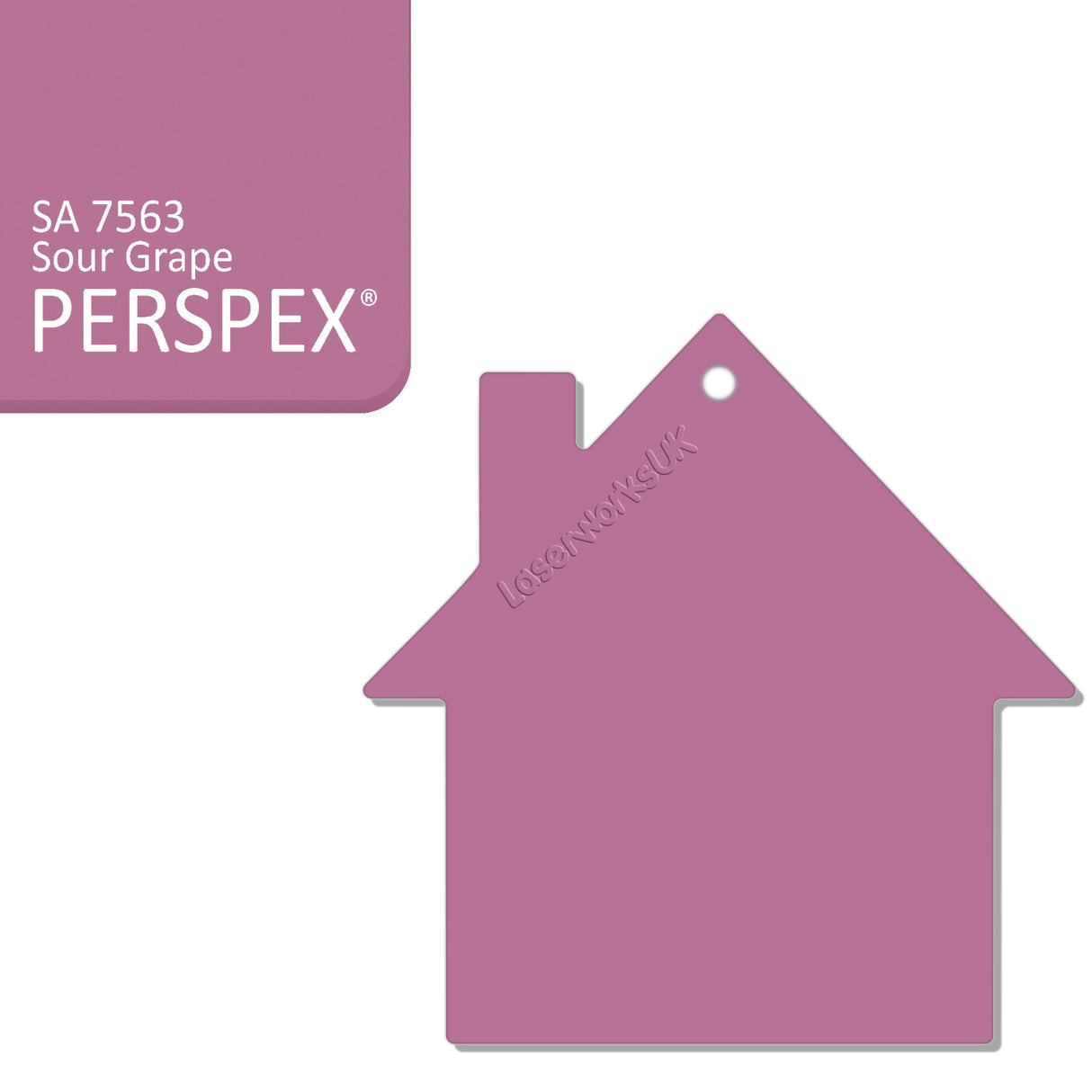 Acrylic New Home Keyring - Acrylic House Blank - Laserworksuk