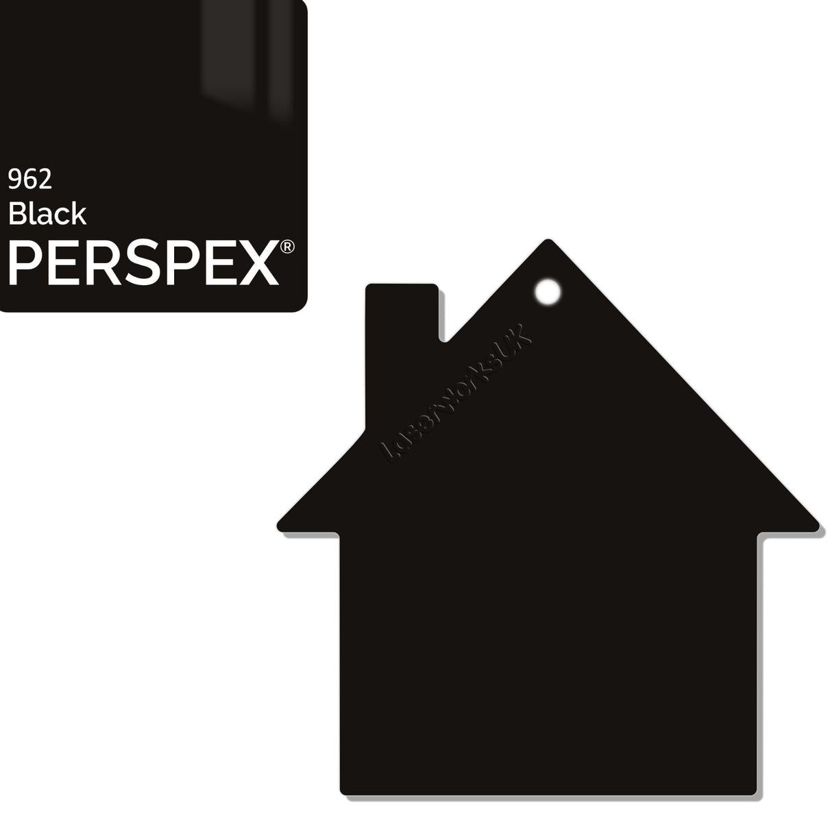 Acrylic New Home Keyring - Acrylic House Blank - Laserworksuk