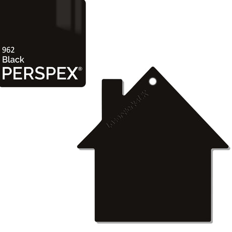 Acrylic New Home Keyring - Acrylic House Blank - Laserworksuk