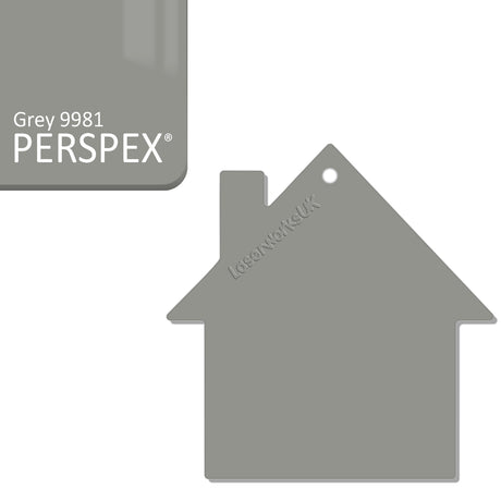 Acrylic New Home Keyring - Acrylic House Blank - Laserworksuk