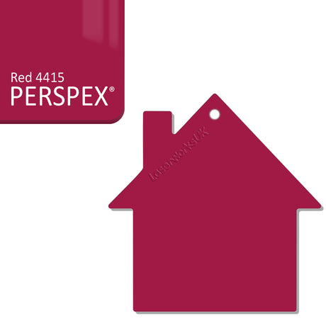 Acrylic New Home Keyring - Acrylic House Blank - Laserworksuk