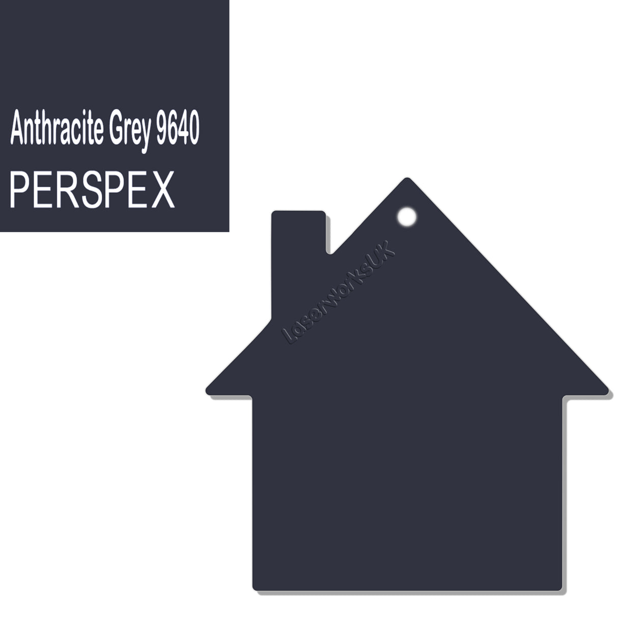 Acrylic New Home Keyring - Acrylic House Blank - Laserworksuk