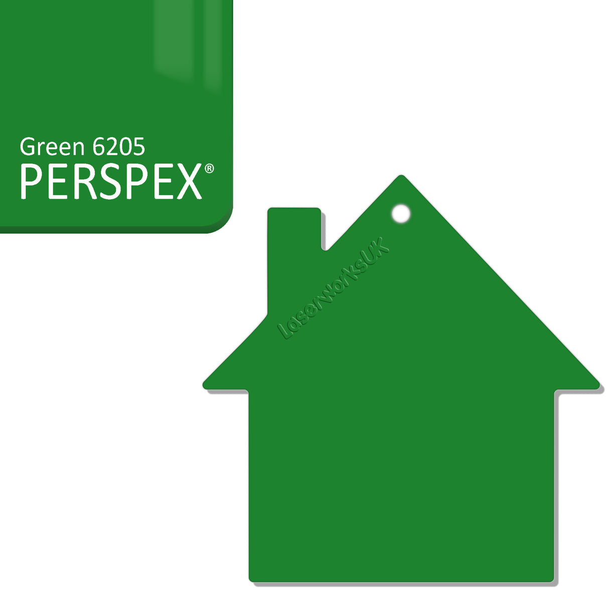 Acrylic New Home Keyring - Acrylic House Blank - Laserworksuk