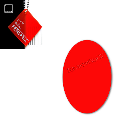 Acrylic Oval Blanks (12cm Pack of 4) - Laserworksuk