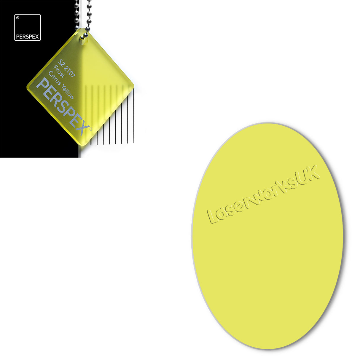 Acrylic Oval Blanks (12cm Pack of 4) - Laserworksuk