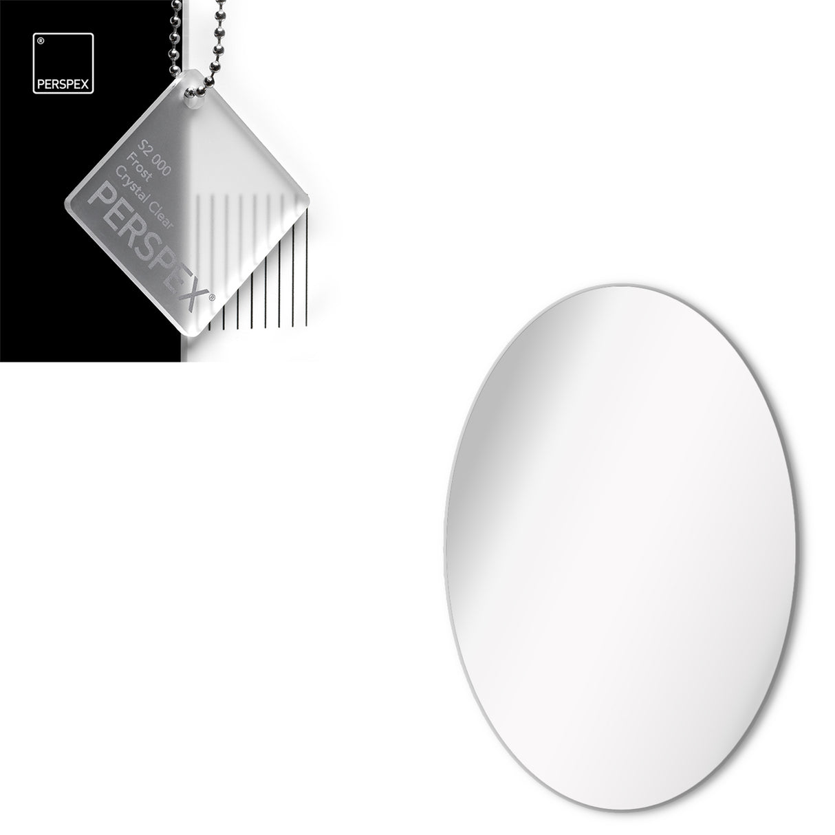 Acrylic Oval Blanks (12cm Pack of 4) - Laserworksuk