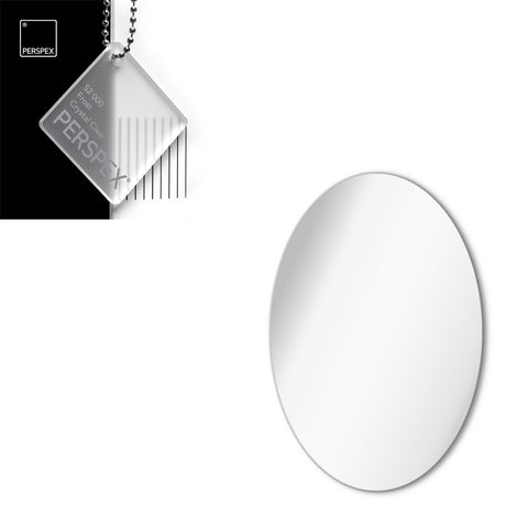Acrylic Oval Blanks (12cm Pack of 4) - Laserworksuk