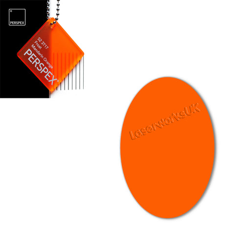 Acrylic Oval Blanks (12cm Pack of 4) - Laserworksuk