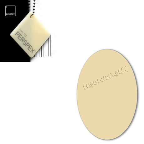 Acrylic Oval Blanks (12cm Pack of 4) - Laserworksuk