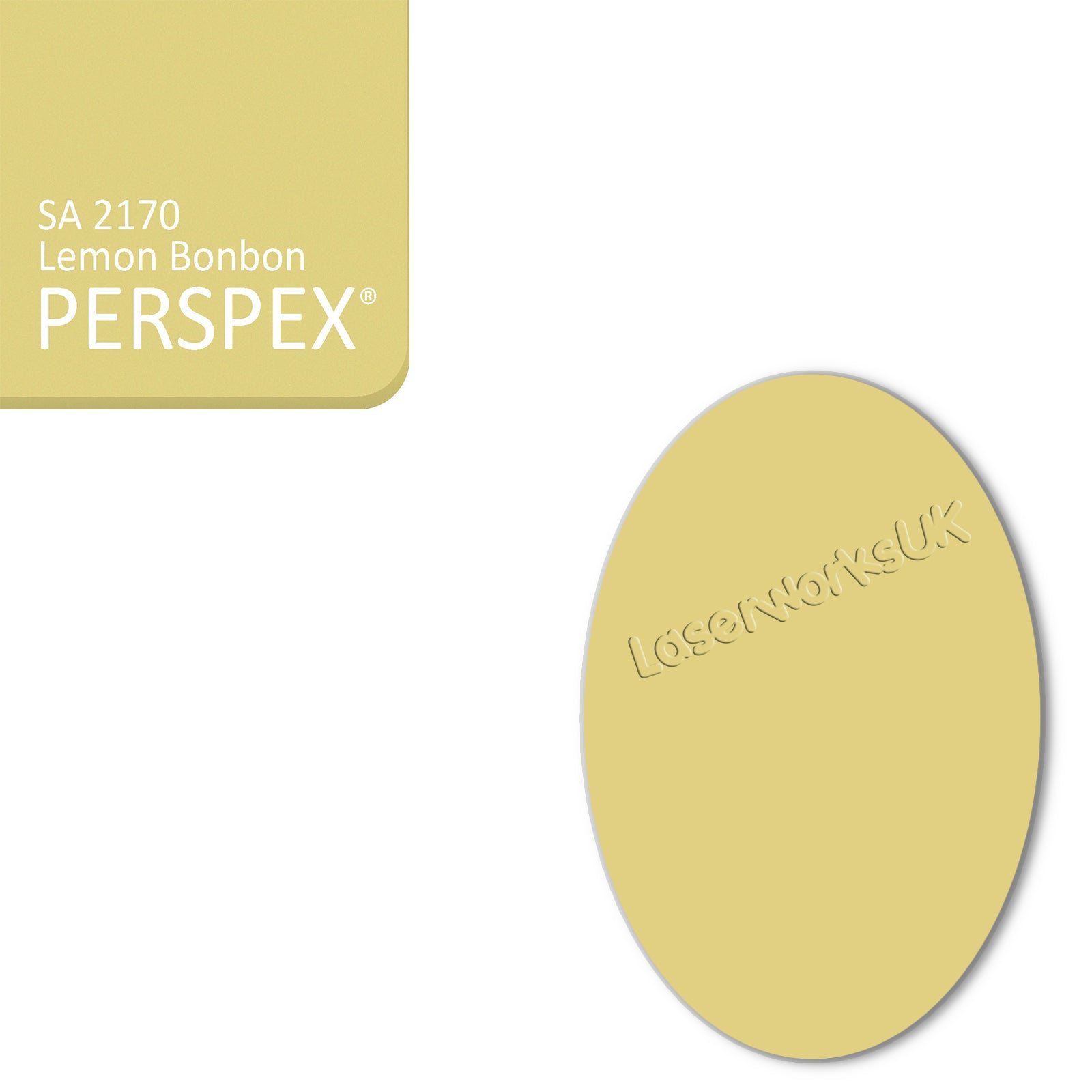 Acrylic Oval Blanks (12cm Pack of 4) - Laserworksuk