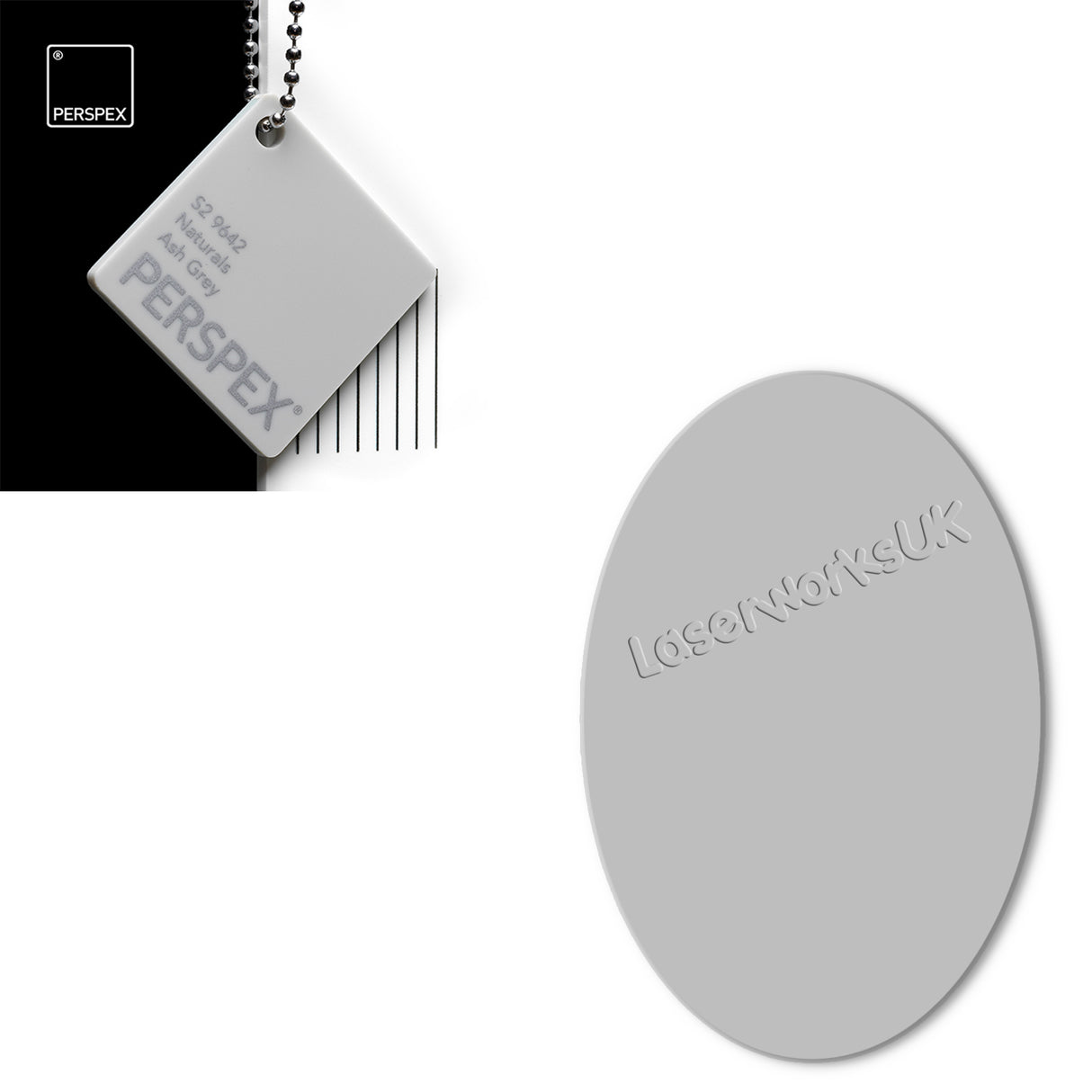 Acrylic Oval Blanks (12cm Pack of 4) - Laserworksuk