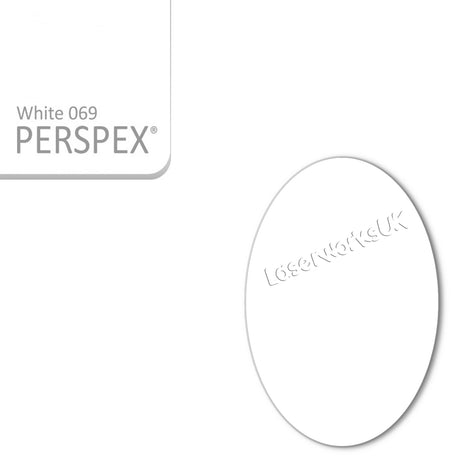 Acrylic Oval Blanks (12cm Pack of 4) - Laserworksuk