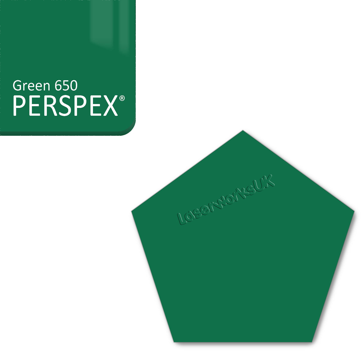 Acrylic Pentagon Blanks (8cm Pack of 6) - Laserworksuk