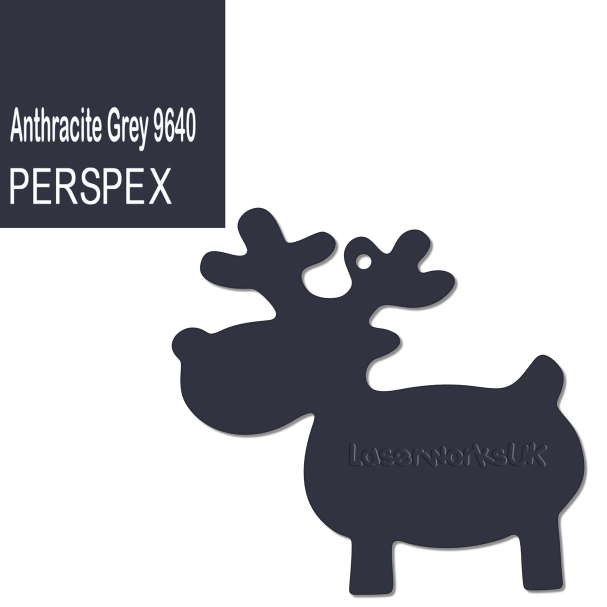 Acrylic Christmas Reindeer Blanks - Laserworksuk