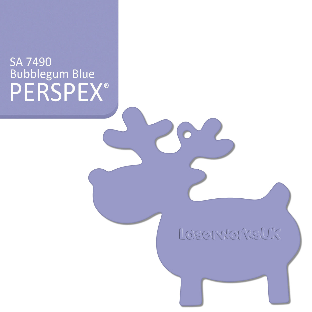 Acrylic Christmas Reindeer Blanks - Laserworksuk