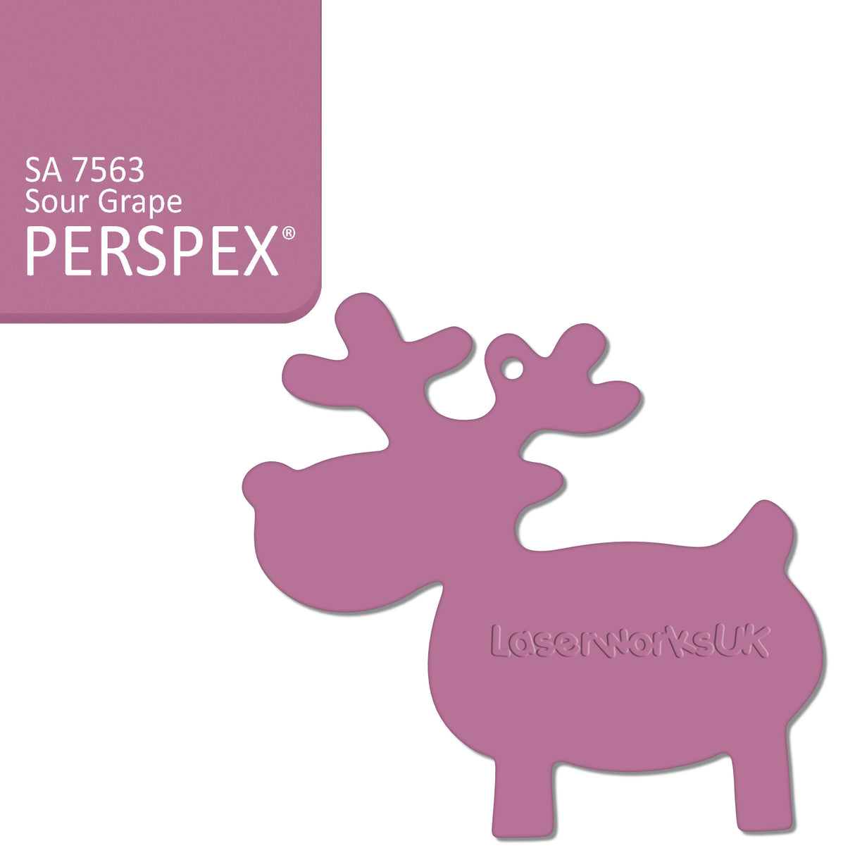 Acrylic Christmas Reindeer Blanks - Laserworksuk