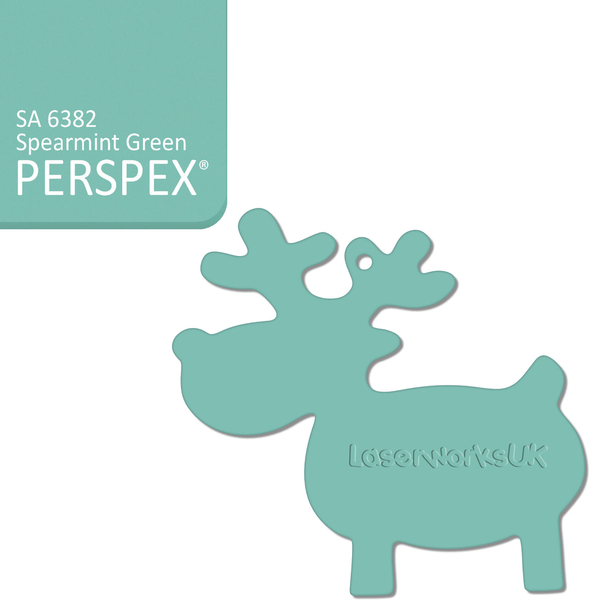 Acrylic Christmas Reindeer Blanks - Laserworksuk