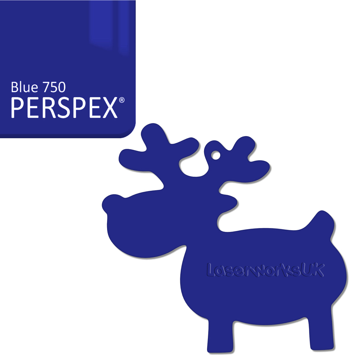 Acrylic Christmas Reindeer Blanks - Laserworksuk
