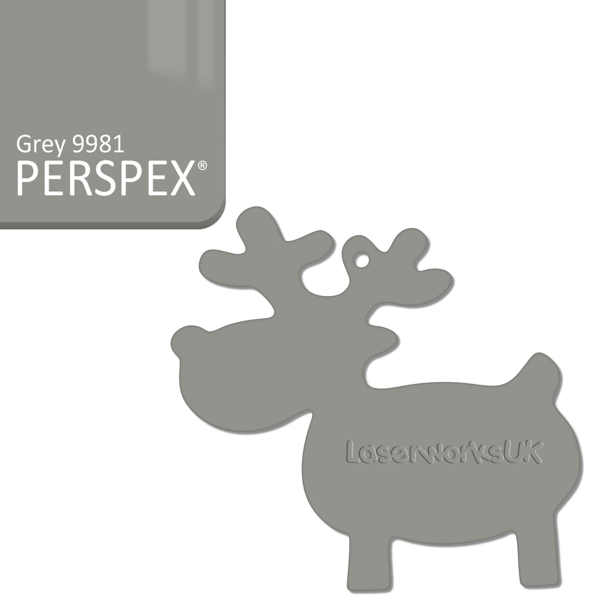 Acrylic Christmas Reindeer Blanks - Laserworksuk