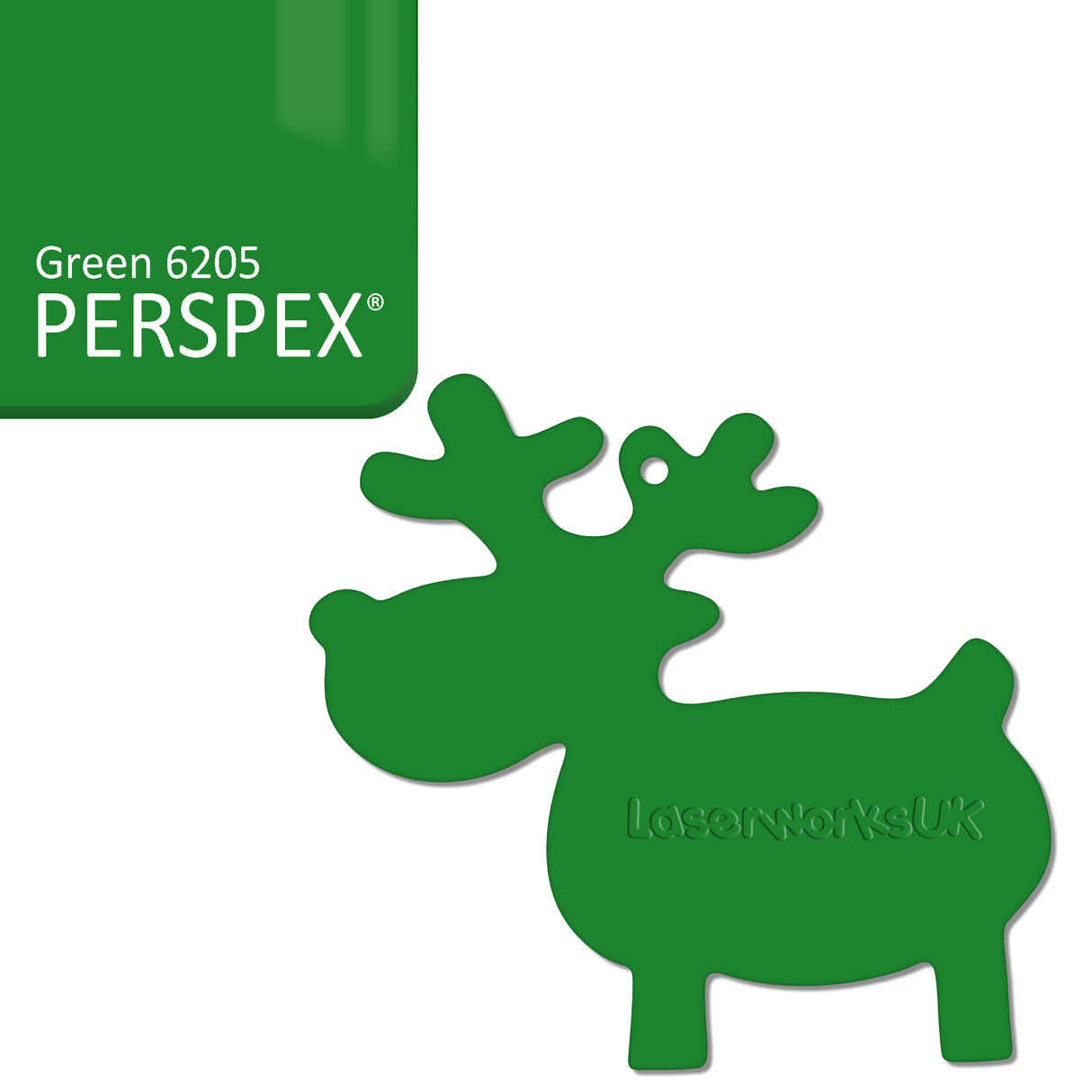 Acrylic Christmas Reindeer Blanks - Laserworksuk