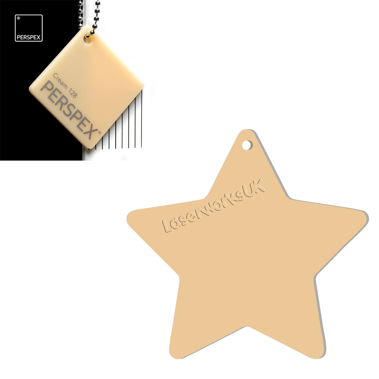 Acrylic Star Blanks (3cm Pack of 18) - Laserworksuk