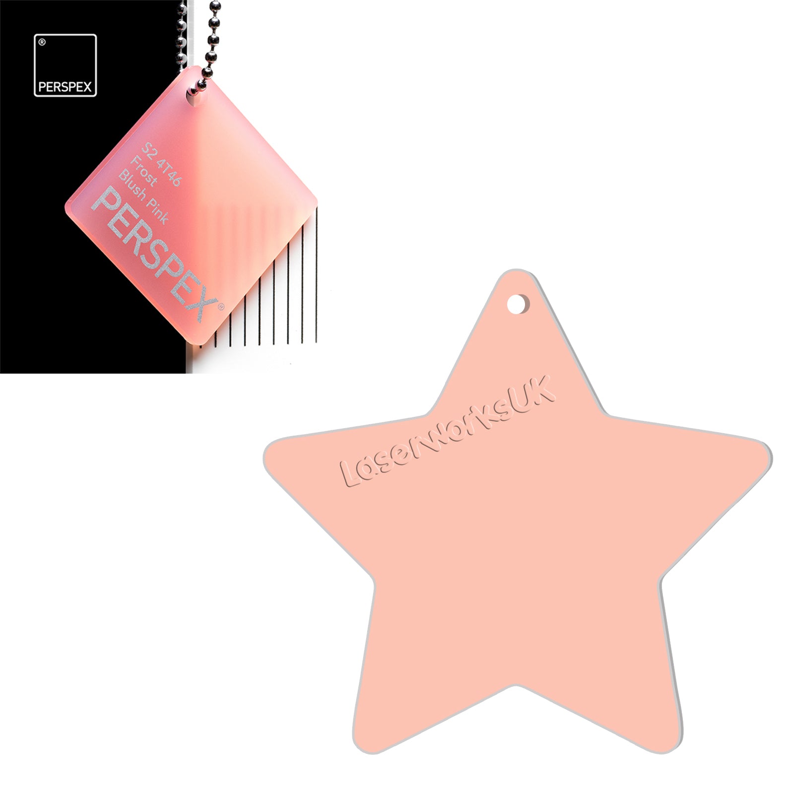Acrylic Star Blanks (3cm Pack of 18) - Laserworksuk
