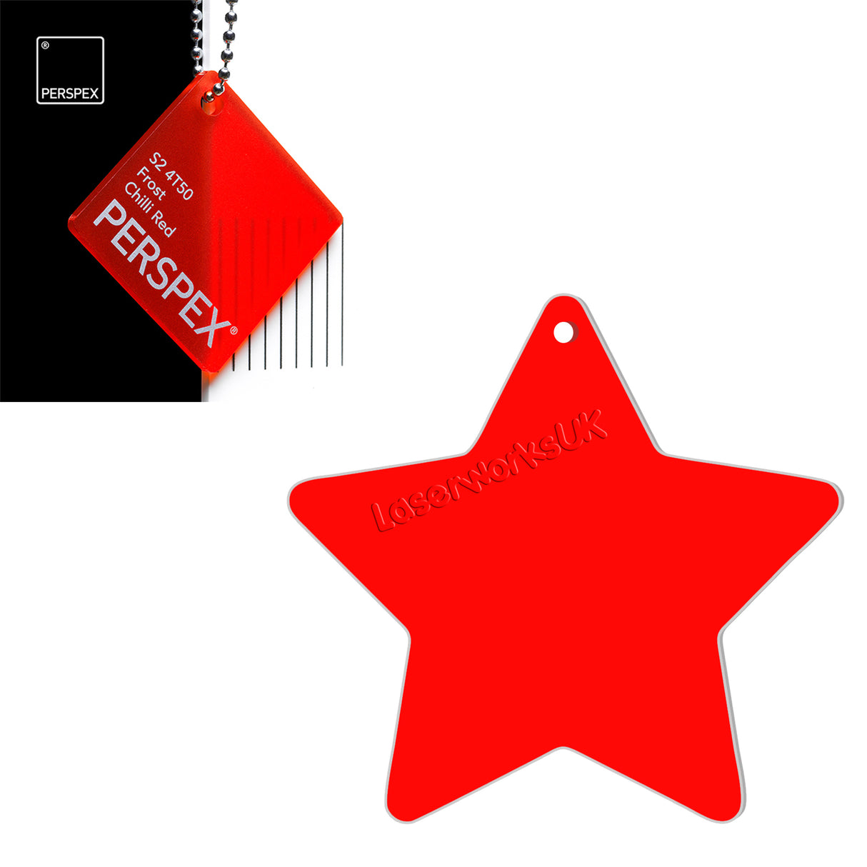 Acrylic Star Blanks (3cm Pack of 18) - Laserworksuk