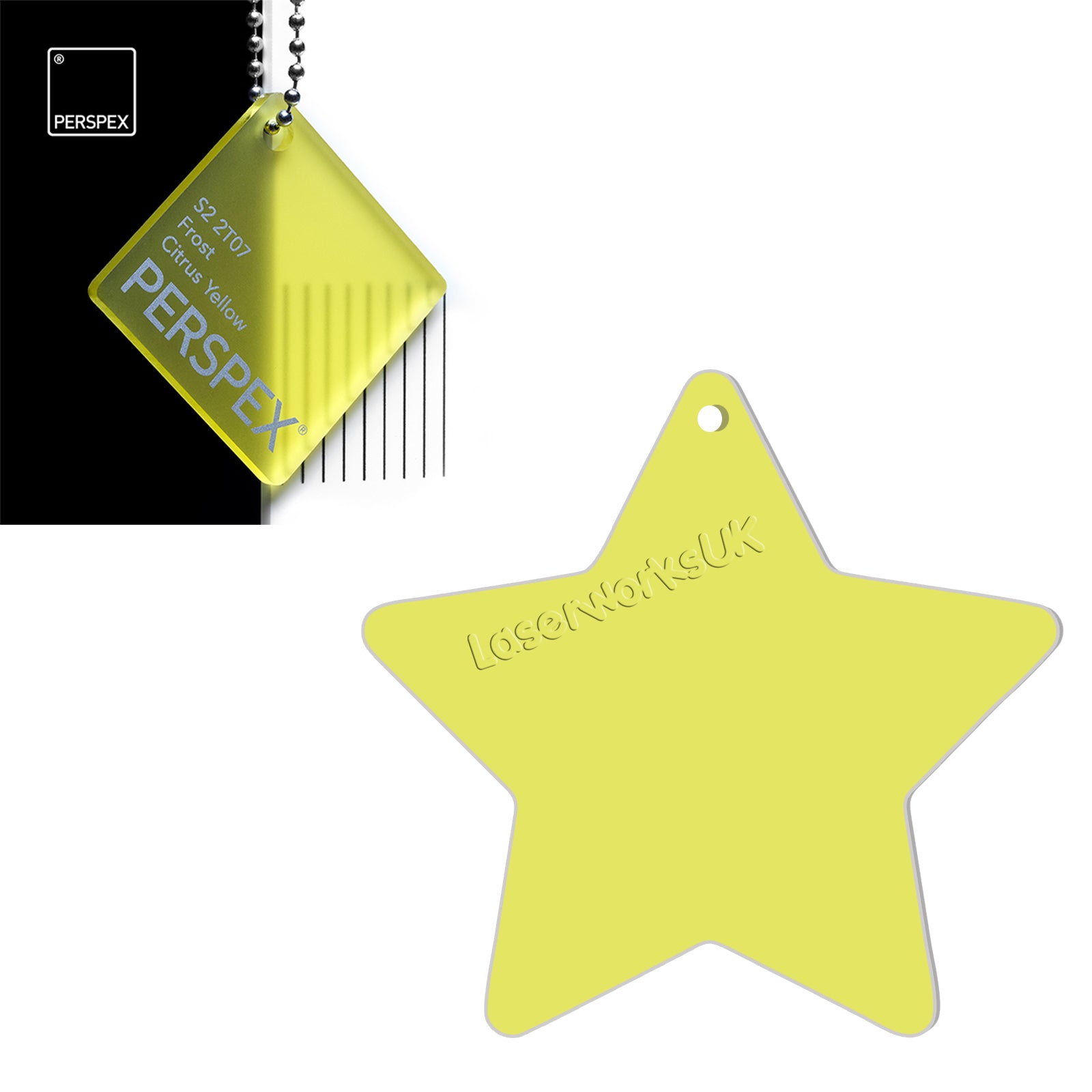 Acrylic Star Blanks (3cm Pack of 18) - Laserworksuk