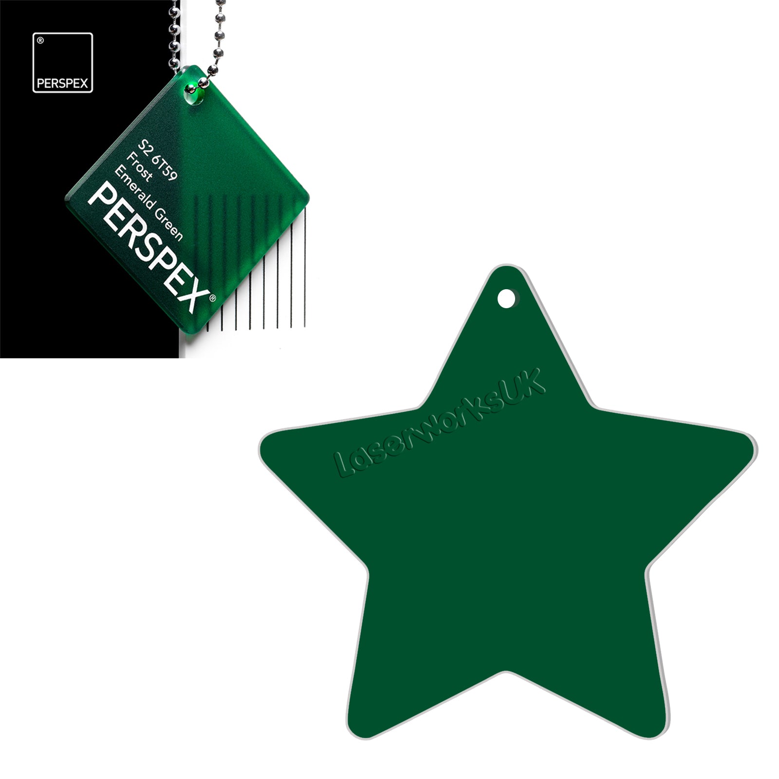 Acrylic Star Blanks (3cm Pack of 18) - Laserworksuk