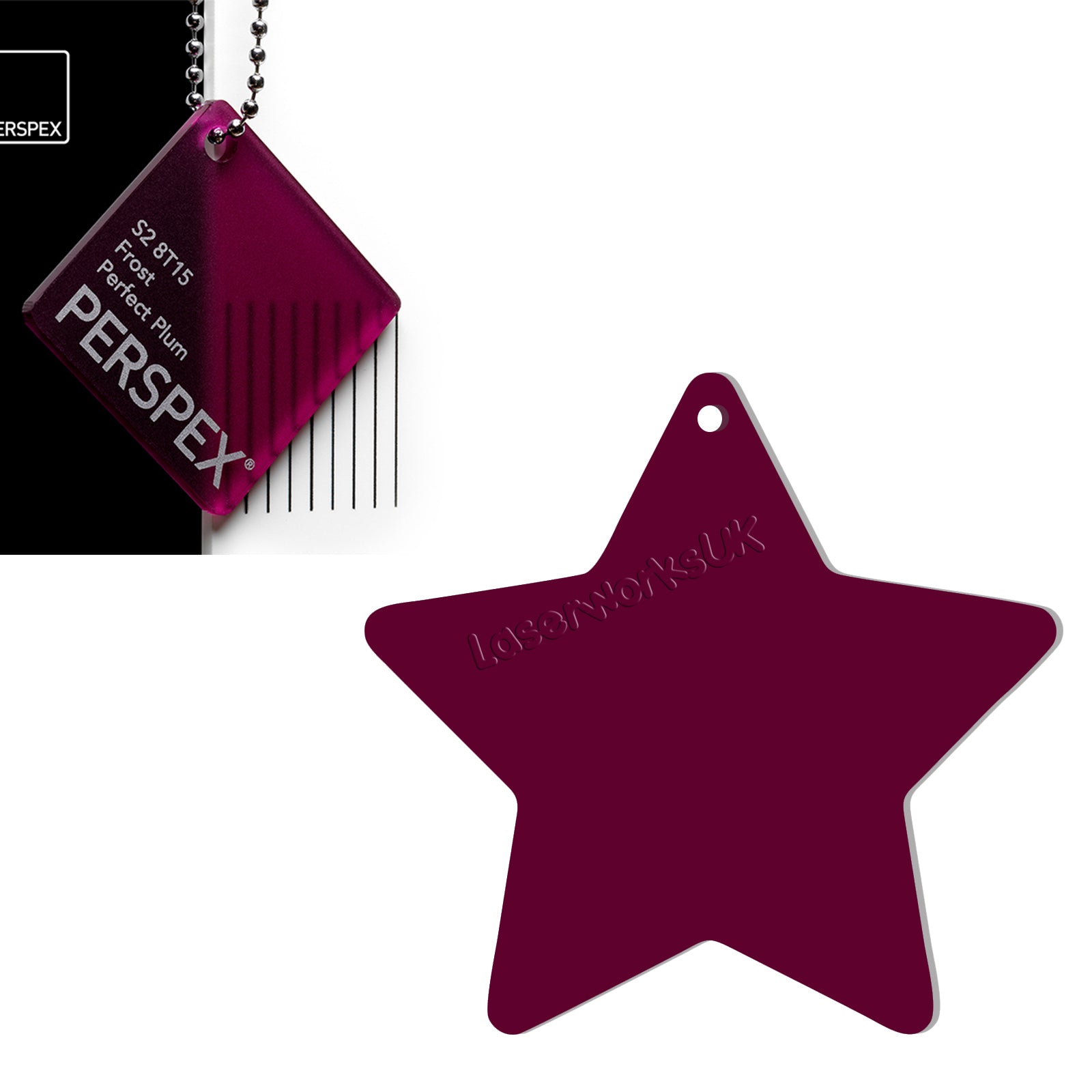 Acrylic Star Blanks (3cm Pack of 18) - Laserworksuk