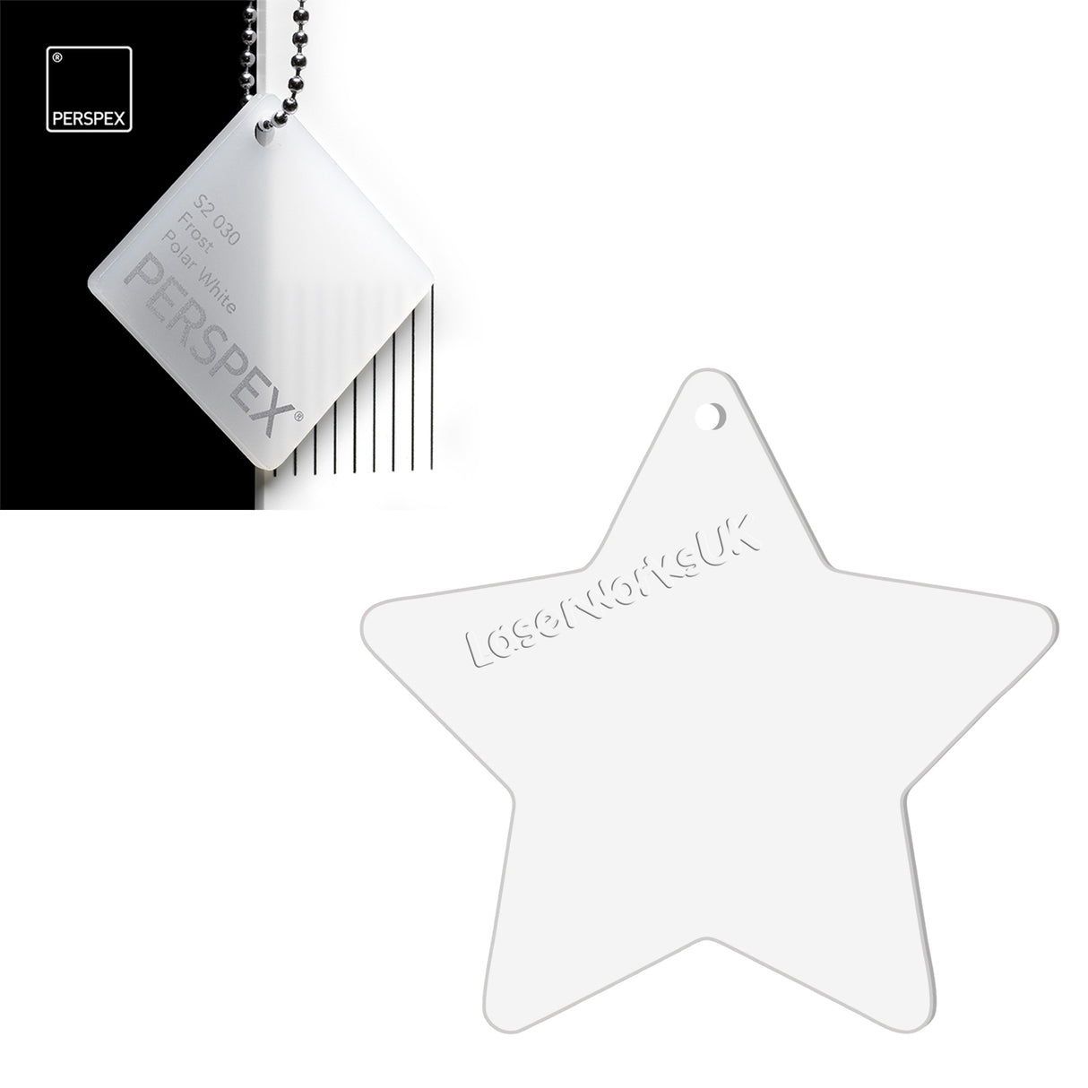 Acrylic Star Blanks (3cm Pack of 18) - Laserworksuk