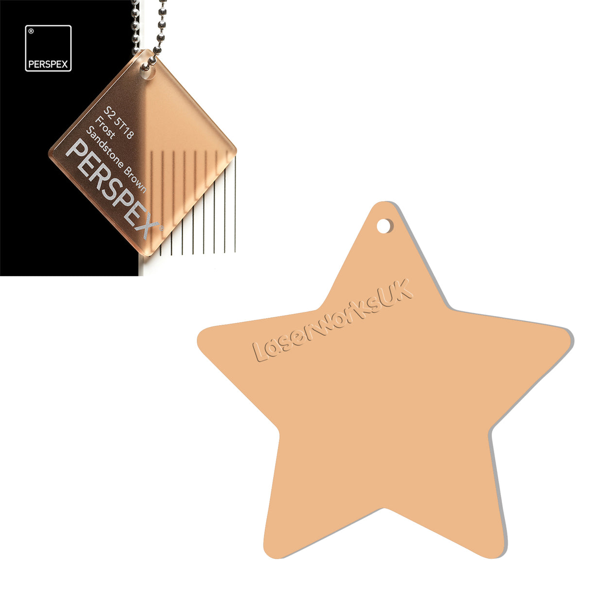 Acrylic Star Blanks (3cm Pack of 18) - Laserworksuk