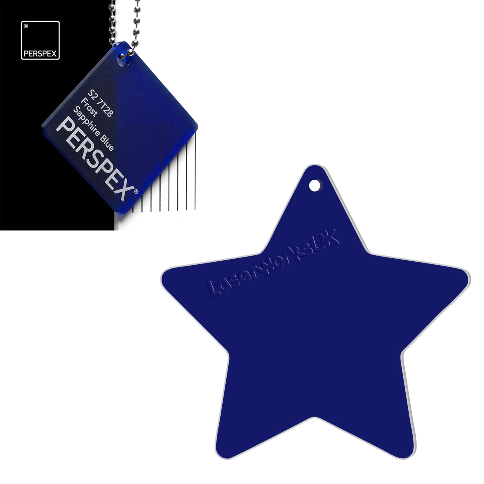 Acrylic Star Blanks (3cm Pack of 18) - Laserworksuk