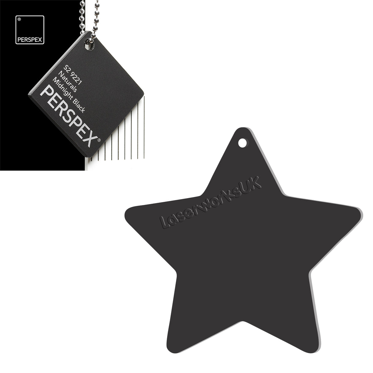 Acrylic Star Blanks (3cm Pack of 18) - Laserworksuk