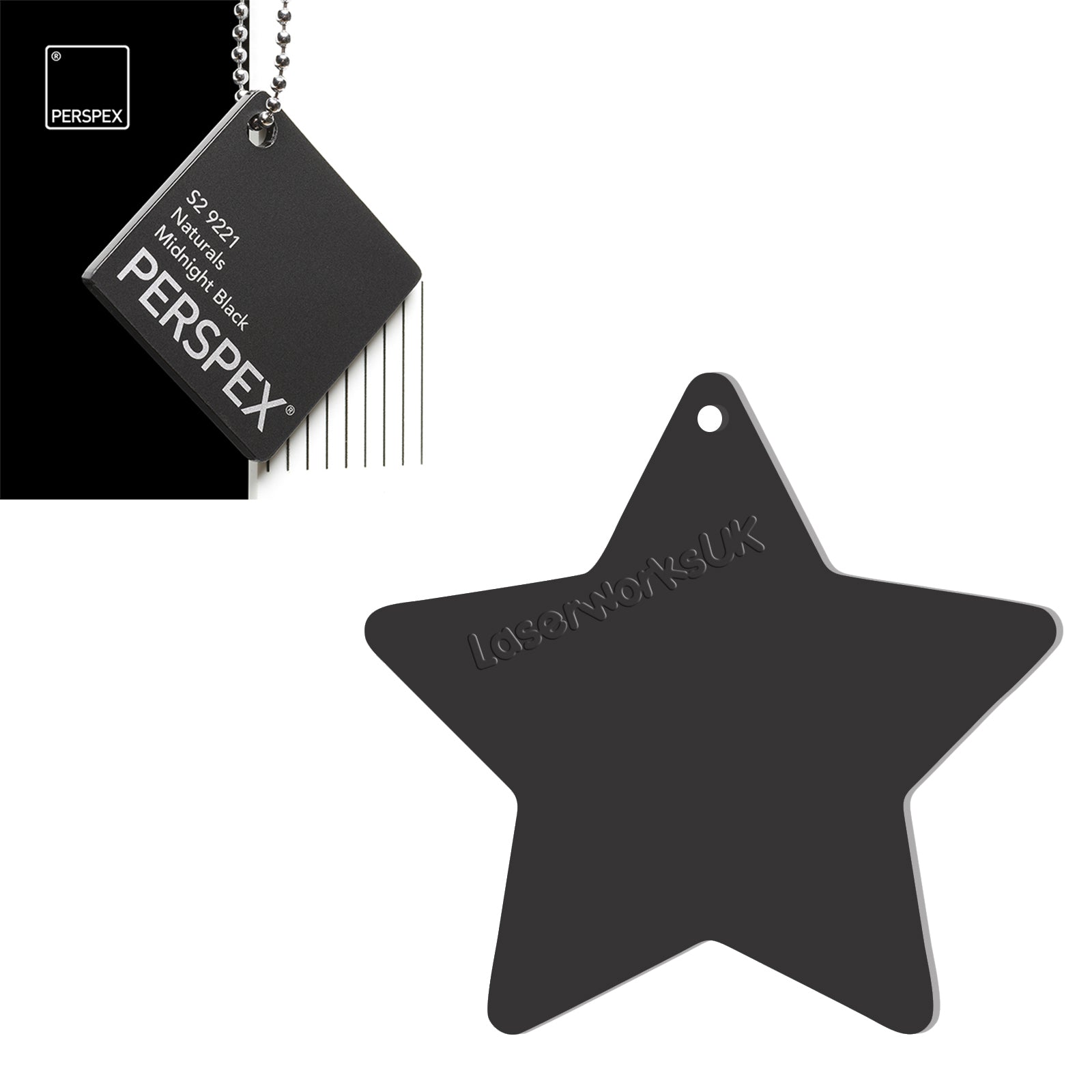 Acrylic Star Blanks (3cm Pack of 18) - Laserworksuk