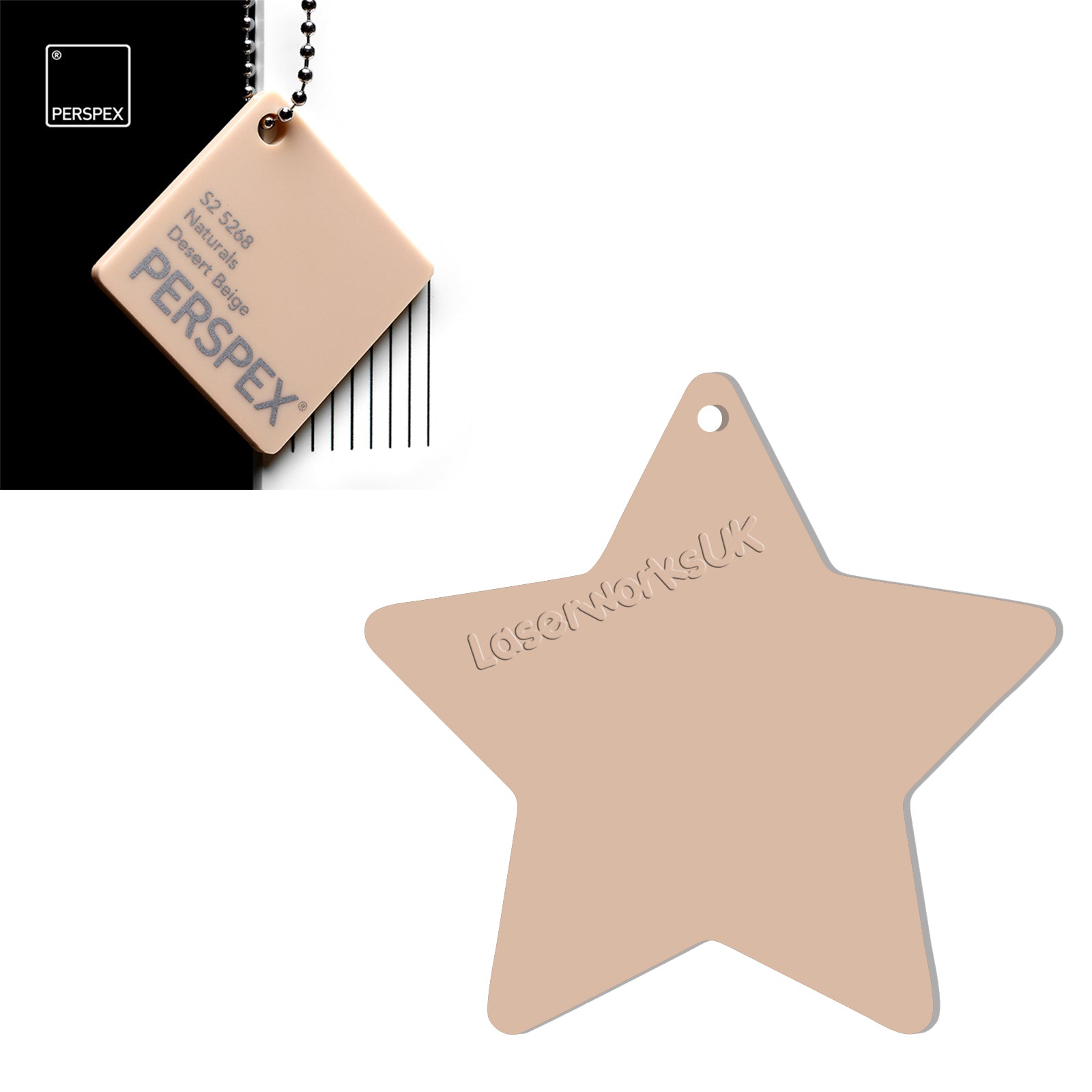 Acrylic Star Blanks (3cm Pack of 18) - Laserworksuk