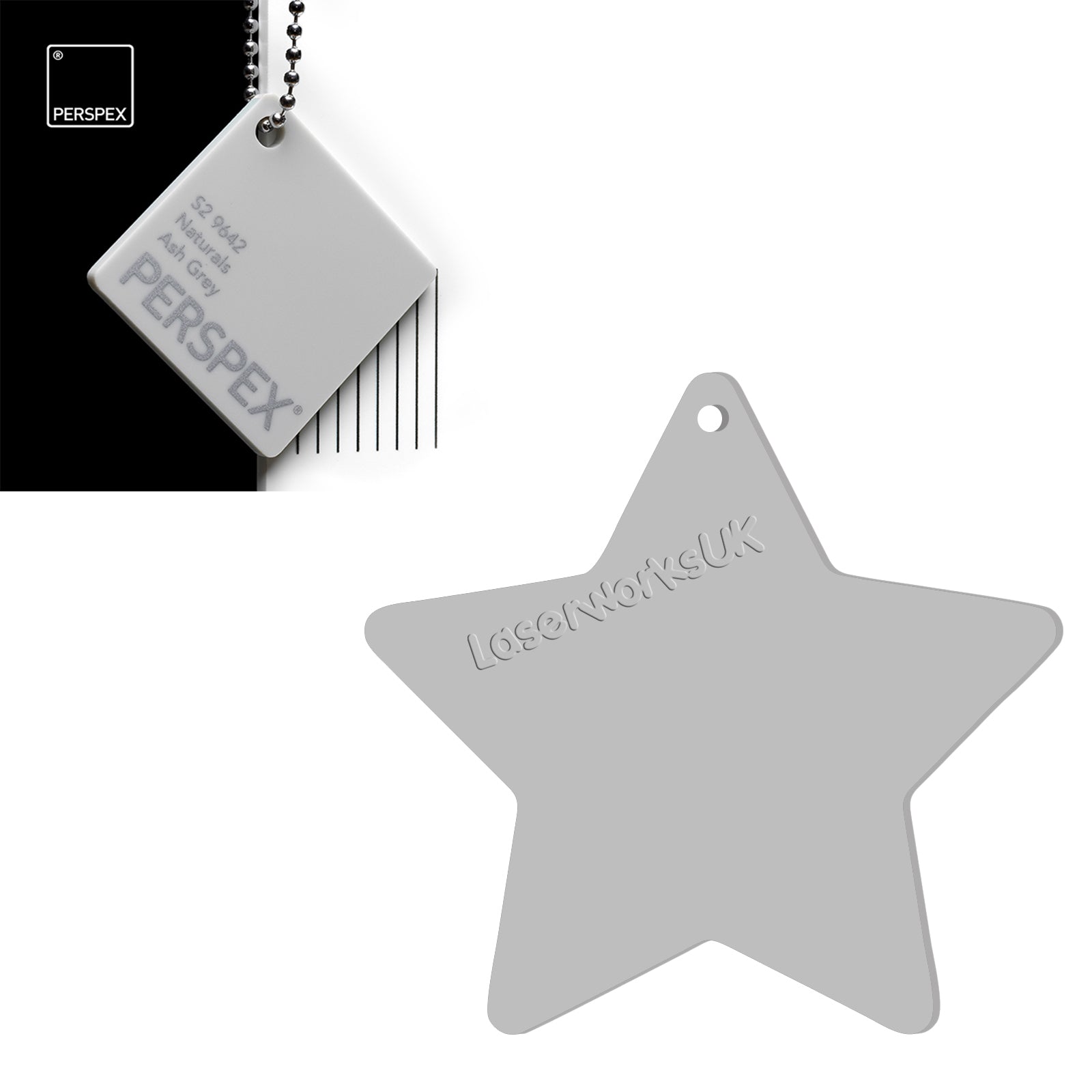 Acrylic Star Blanks (3cm Pack of 18) - Laserworksuk