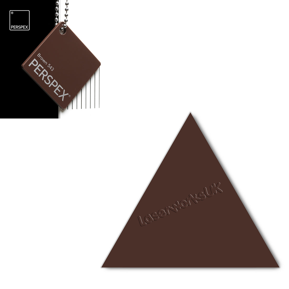 Acrylic Triangle Blanks (8cm Pack of 9) - Laserworksuk