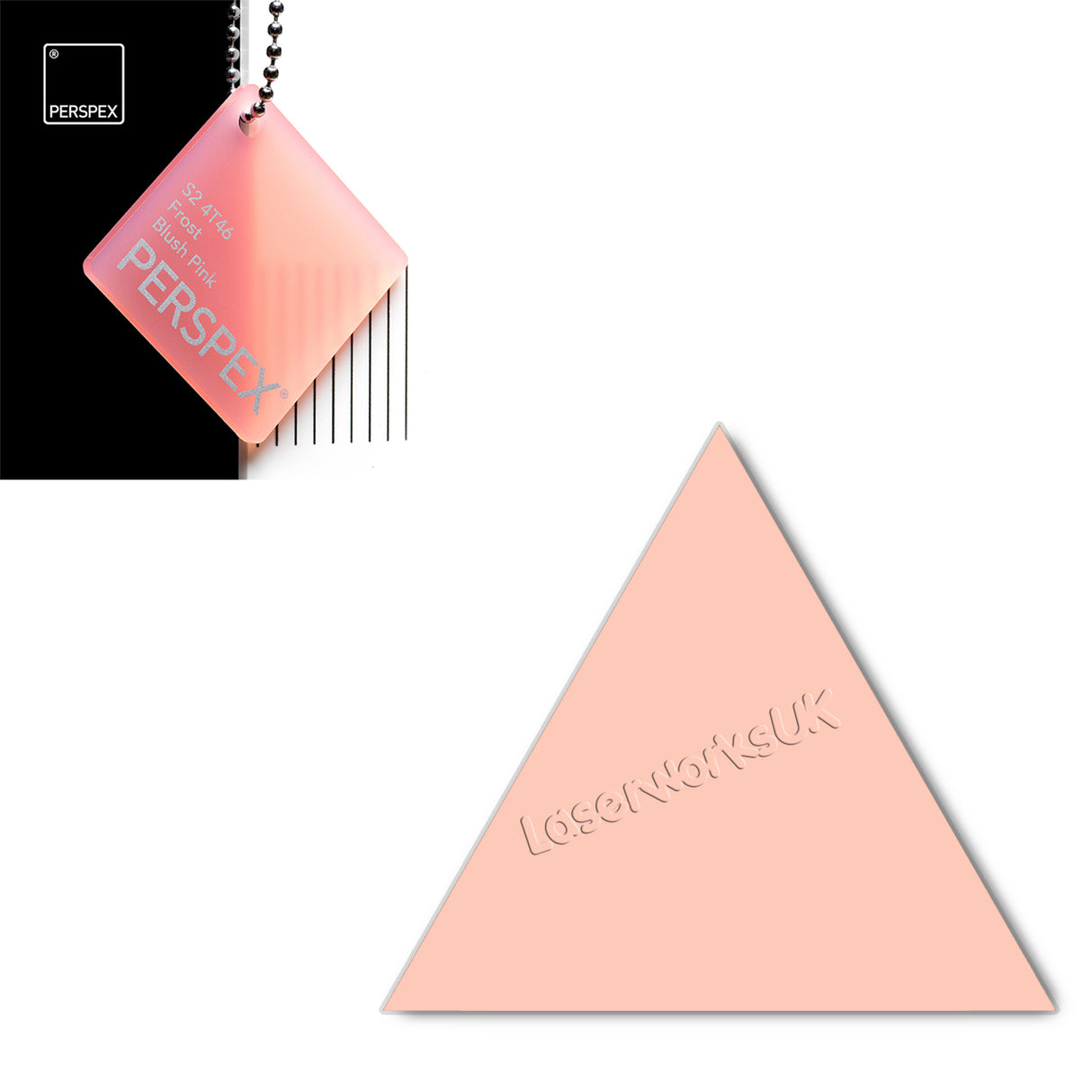 Acrylic Triangle Blanks (8cm Pack of 9) - Laserworksuk