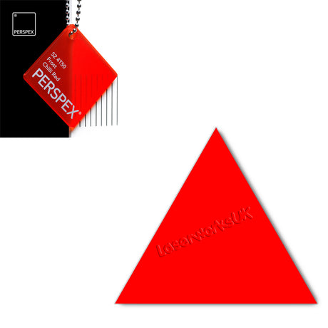 Acrylic Triangle Blanks (8cm Pack of 9) - Laserworksuk