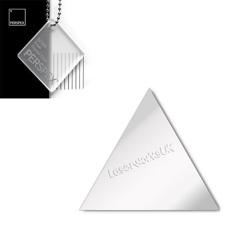 Acrylic Triangle Blanks (8cm Pack of 9) - Laserworksuk