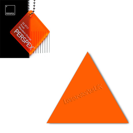Acrylic Triangle Blanks (8cm Pack of 9) - Laserworksuk