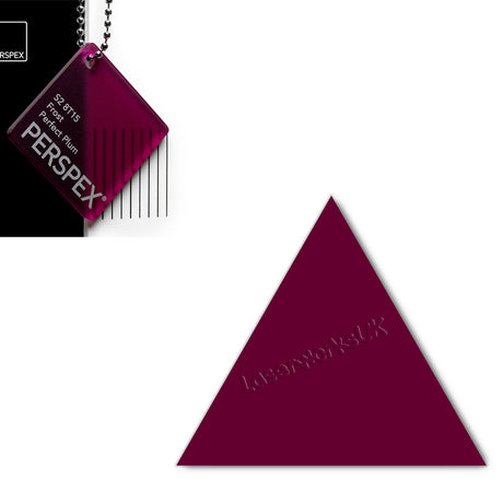 Acrylic Triangle Blanks (8cm Pack of 9) - Laserworksuk