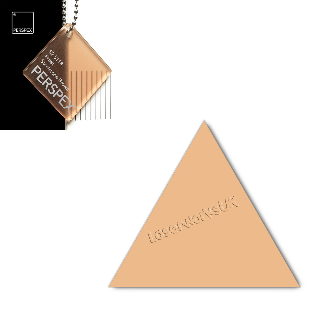 Acrylic Triangle Blanks (8cm Pack of 9) - Laserworksuk