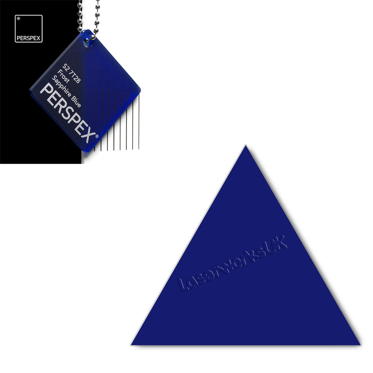 Acrylic Triangle Blanks (8cm Pack of 9) - Laserworksuk