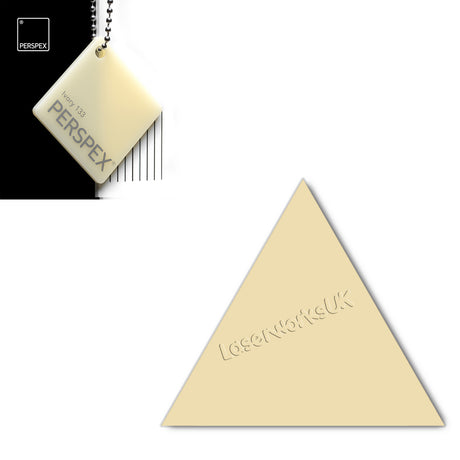 Acrylic Triangle Blanks (8cm Pack of 9) - Laserworksuk