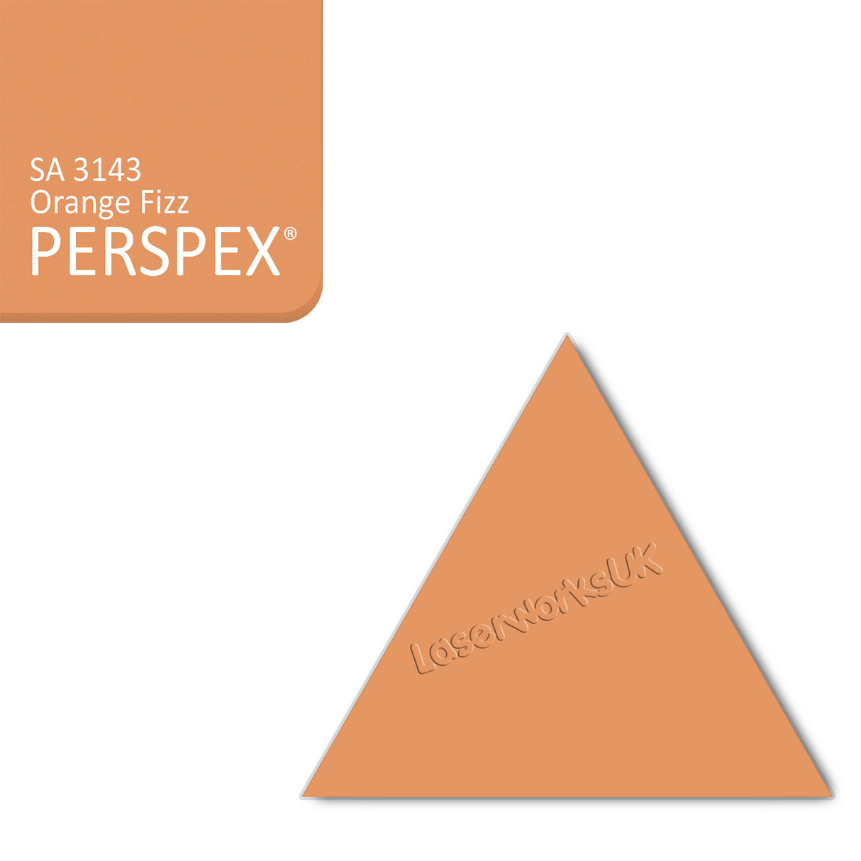 Acrylic Triangle Blanks (8cm Pack of 9) - Laserworksuk