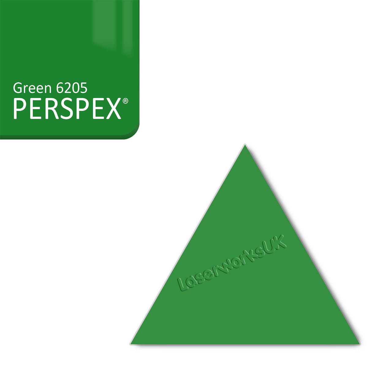 Acrylic Triangle Blanks (8cm Pack of 9) - Laserworksuk