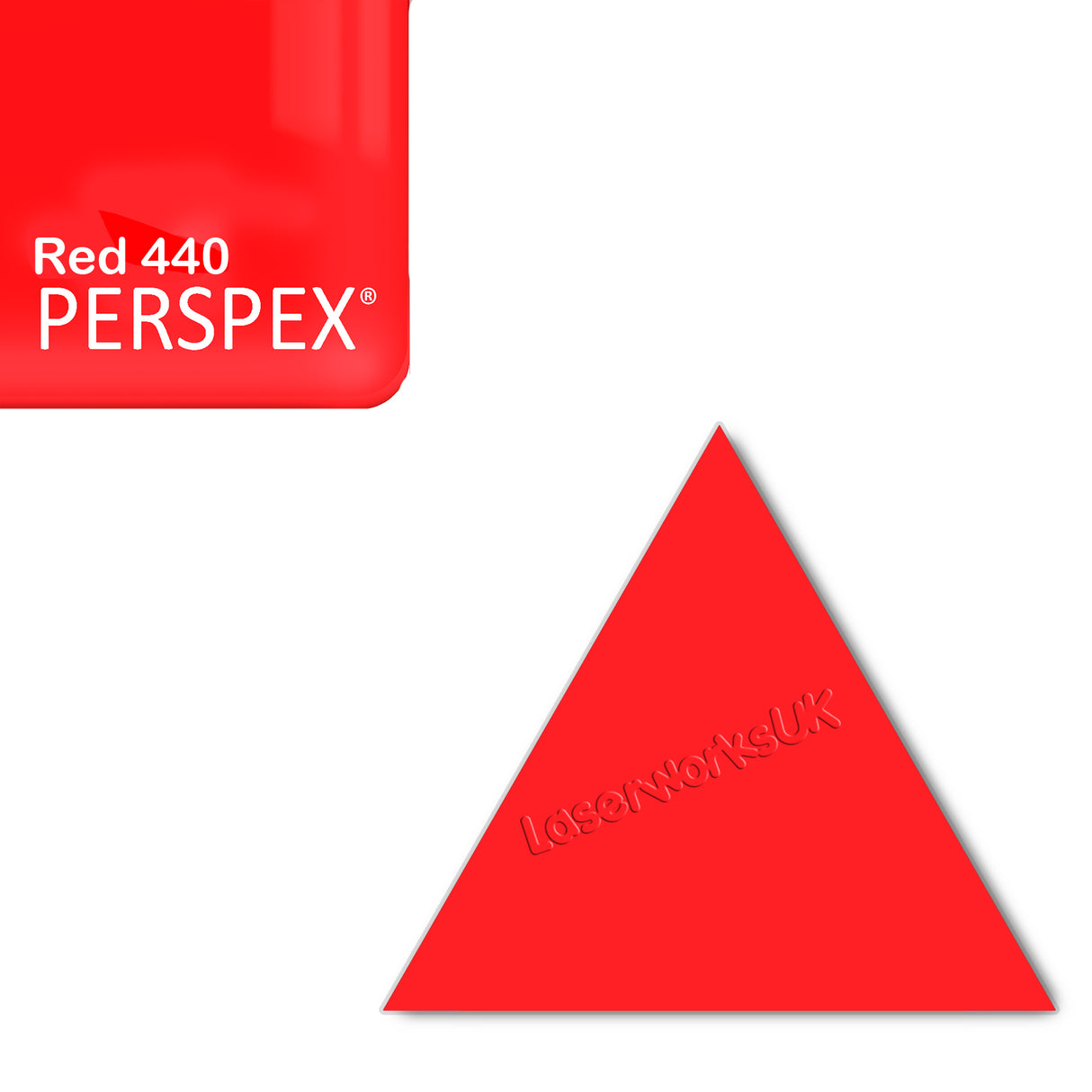 Acrylic Triangle Blanks (8cm Pack of 9) - Laserworksuk